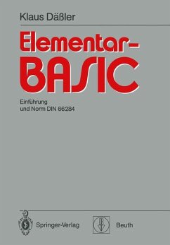 Elementar-BASIC - Däßler, Klaus