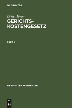 Cover Gerichtskostengesetz