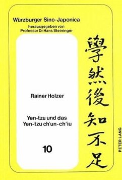 Yen-tzu und das Yen-tzu ch'un-ch'iu - Rainer Holzer