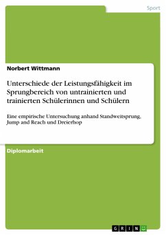 Unterschiede der Leistungsfähigkeit im Sprungbereich von untrainierten und trainierten Schülerinnen und Schülern - Wittmann, Norbert