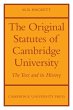 The Orignal Statutes of Cambridge... - Bild 1