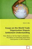 Essays on the World Trade Organization DisputeSettlement Understanding