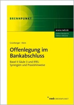 Offenlegung im Bankabschluss - Grünberger, David; Klein, Heiner