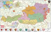 Stiefel Wandkarte Großformat Österreich, politisch, ohne Metallstäbe
