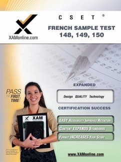 Cset French Sample Test 149, 150 Teacher Certification Test Prep Study Guide - Wynne, Sharon A.