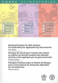 Working Principles for Risk Analysis for Food Safety for Application by Governments/Principes de Travail Pour L'Analyse Des Aliments Destines a Etre A - Food and Agriculture Organization of the