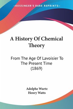 A History Of Chemical Theory A History Of Chemical Theory