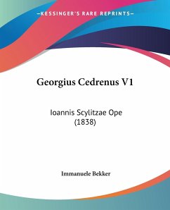 Georgius Cedrenus V1 - Bekker, Immanuele