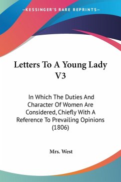 Letters To A Young Lady V3 - West