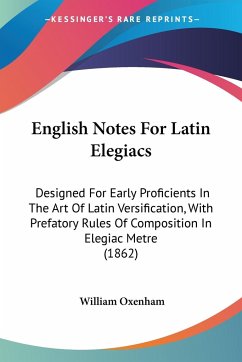 English Notes For Latin Elegiacs