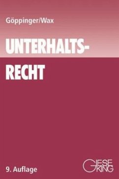 Unterhaltsrecht - Göppinger, Horst;Wax, Peter