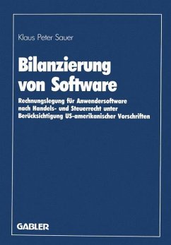 Bilanzierung von Software - Sauer, Klaus P.