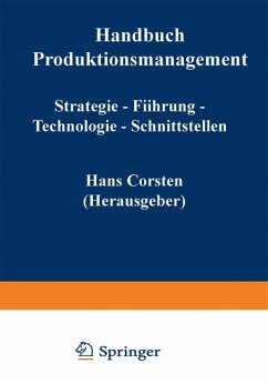 Handbuch Produktionsmanagement - Corsten, Hans (Hg.)