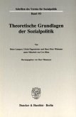 Theoretische Grundlagen der Sozialpolitik (I).