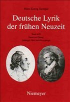 Sturm und Drang. Tl.2 / Deutsche Lyrik der frühen Neuzeit Bd.6/III