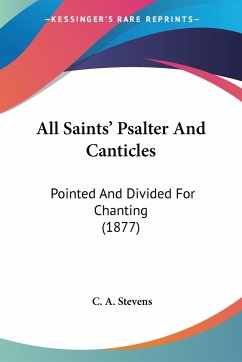 All Saints' Psalter And Canticles