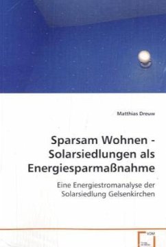 Sparsam Wohnen - Solarsiedlungen als Energiesparmaßnahme - Dreuw, Matthias