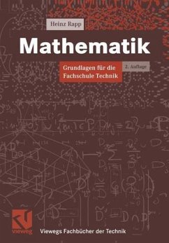 Mathematik, Grundlagen für die Fachschule Technik - Rapp, Heinz