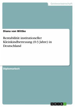 Rentabilität institutioneller Kleinkindbetreuung (0-3 Jahre) in Deutschland - Wittke, Diana von