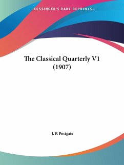 The Classical Quarterly V1 (1907)