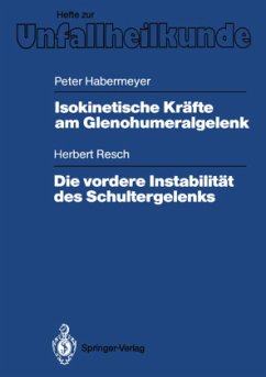 Isokinetische Kräfte am Glenohumeralgelenk. Die vordere Instabilität des Schultergelenks - Habermeyer, Peter;Resch, Herbert