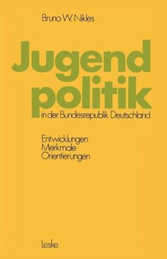 Jugendpolitik in der Bundesrepublik Deutschland - Nikles, Bruno W