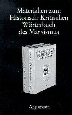 Historisch-kritisches Wörterbuch des Marxismus, Materialien - Haug, Frigga / Krätke, Michael (Hgg.)