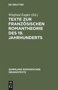 Texte zur französischen Romantheorie des 19. Jahrhunderts