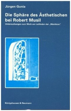 Cover Die Sphäre des Ästhetischen bei Robert Musil