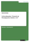 Lehrwerkanalyse: "Deutsch als Fremdsprache: Schritte 1/A1"