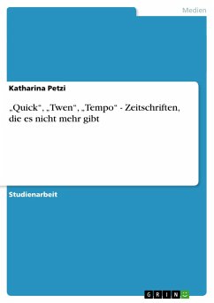 ¿Quick¿, ¿Twen¿, ¿Tempo¿ - Zeitschriften, die es nicht mehr gibt - Petzi, Katharina