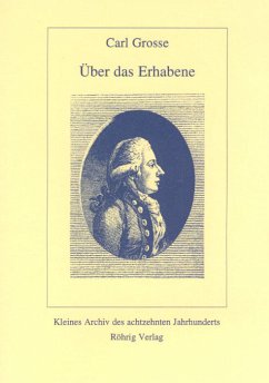 Über das Erhabene - Grosse, Carl