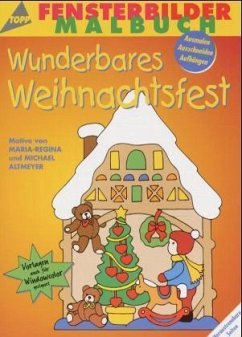 Cover Fensterbilder-Malbuch, Wunderbares Weihnachtsfest