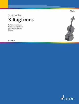 3 Ragtimes, für Violine und Klavier, Klavierpartitur u. Einzelstimme