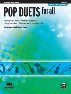 Pop Duets for All: B-Flat Clarinet/Bass Clarinet, Level 1-4 - Story, Michael