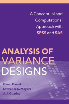 Analysis of Variance Designs - Gamst, Glenn; Meyers, Lawrence S; Guarino, A. J