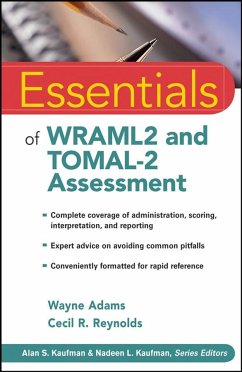 Essentials of Wraml2 and Tomal-2 Assessment - Adams, Wayne; Reynolds, Cecil R.