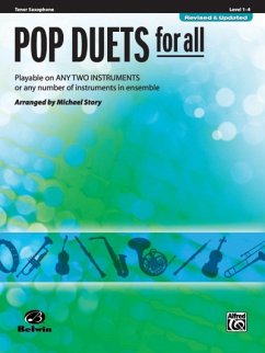 Cover Pop Duets for All: Tenor Saxophone, Level 1-4: Playable on Any Two Instruments or Any Number of Instruments in Ensemble