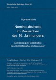 Nomina abstracta im Russischen des 16. Jahrhunderts