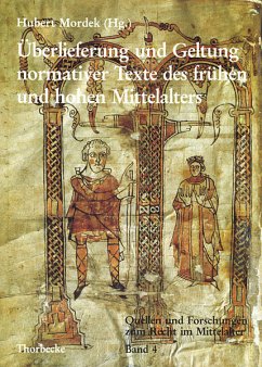 Überlieferung und Geltung normativer Texte des frühen und hohen Mittelalters