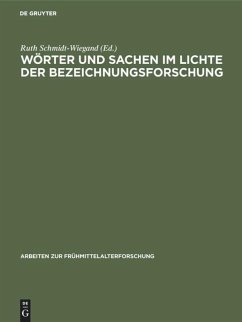 Wörter und Sachen im Lichte der Bezeichnungsforschung