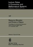 Resource Allocation and Division of Space