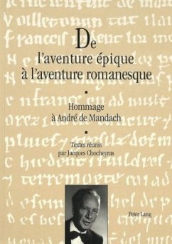Cover De l'aventure épique à l'aventure romanesque