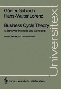 Business Cycle Theory - Gabisch, Günter; Lorenz, Hans-Walter