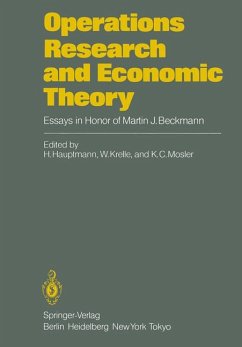 Operations research and economic theory. Essays in honor of Martin J. Beckmann. - Hauptmann, H.