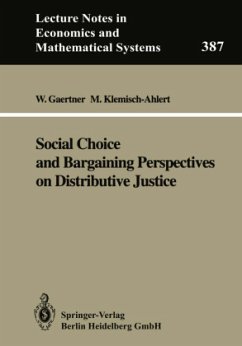 Social Choice and Bargaining Perspectives on Distributive Justice - Gaertner, Wulf;Klemisch-Ahlert, Marlies