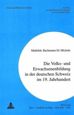 Cover Erwachsenenbildung in der deutschen Schweiz im 19. Jahrhundert