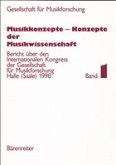 Musikkonzepte - Konzepte der Musikwissenschaft Musikkonzepte - Konzepte der Musikwissenschaft