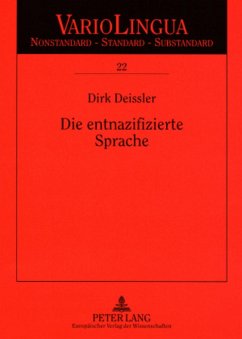 Die entnazifizierte Sprache - Deissler, Dirk