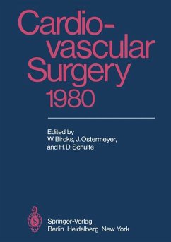 Cardiovascular Surgery 1980 : Proceedings of the 29th International Congress of the European Society of Cardiovascular Surgery . ( Chirurgie Gefäßchierurgie / Originalausgabe Kongress Düsseldorf )